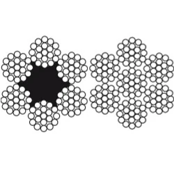 Cable de Acero Negro 6x19